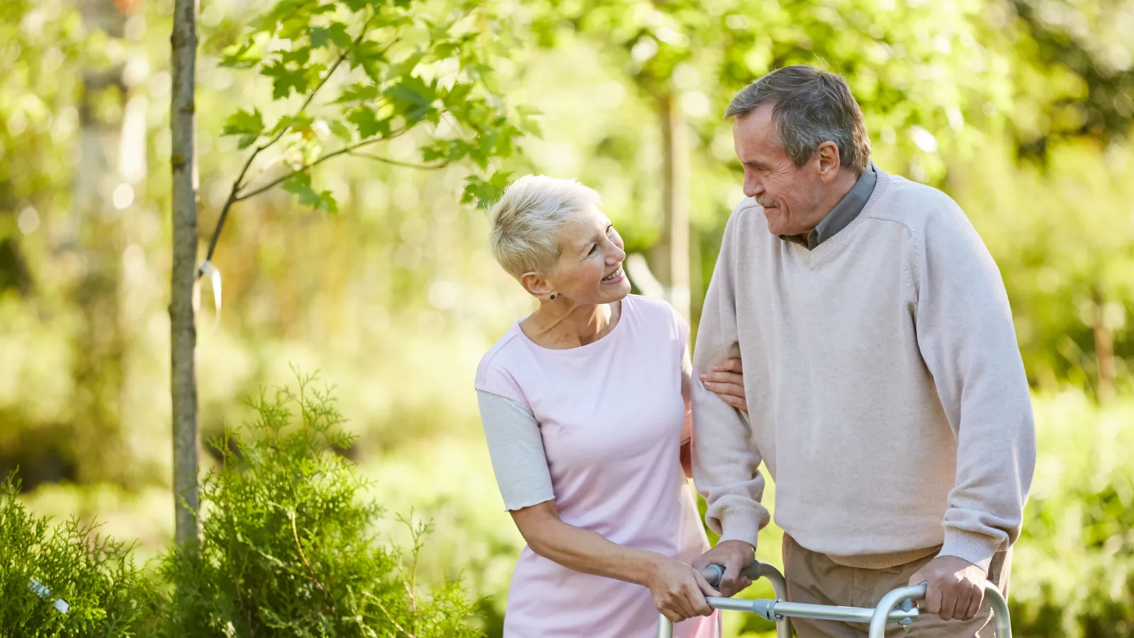 a man and woman holding hands