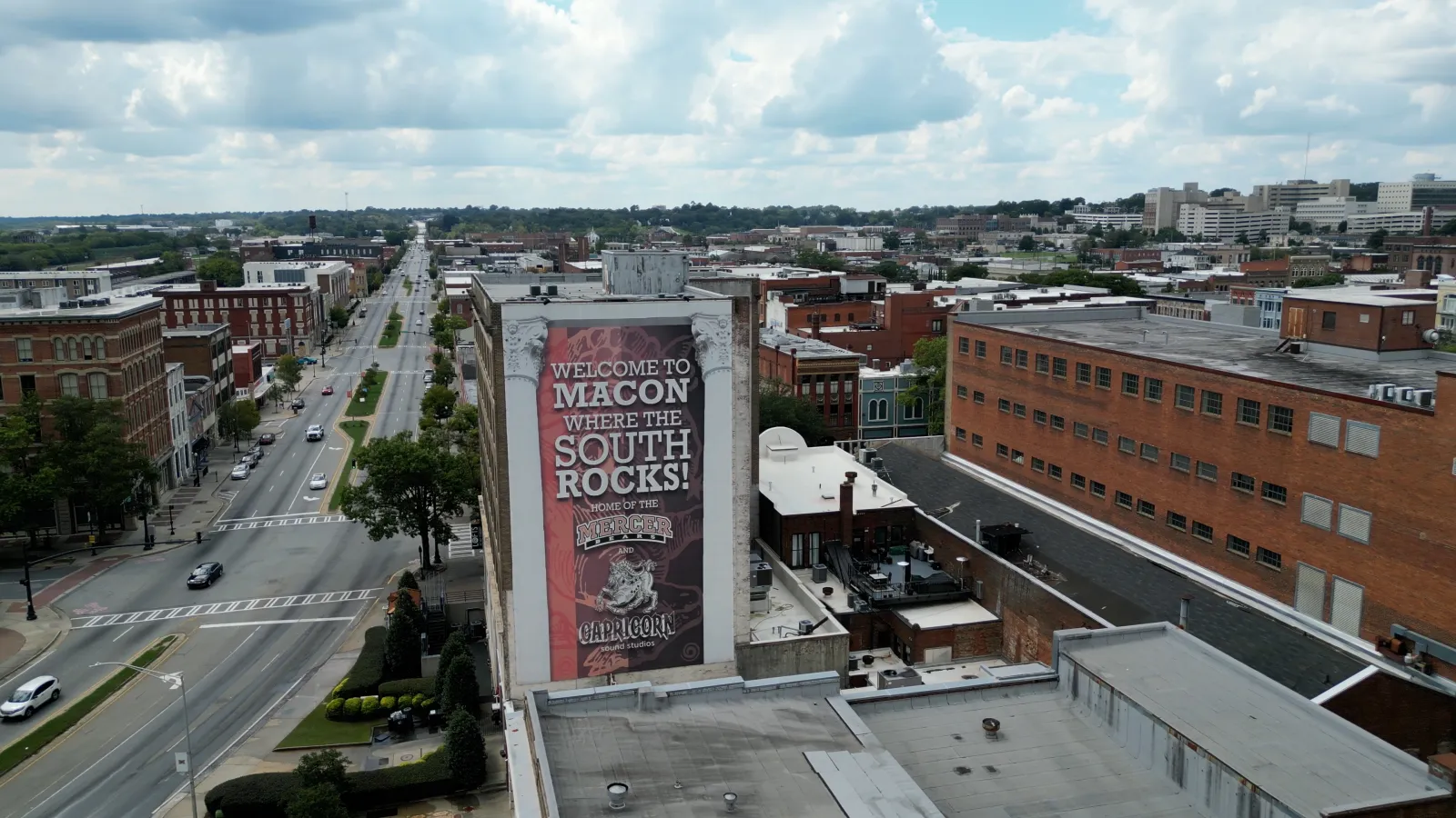 a sign on a building