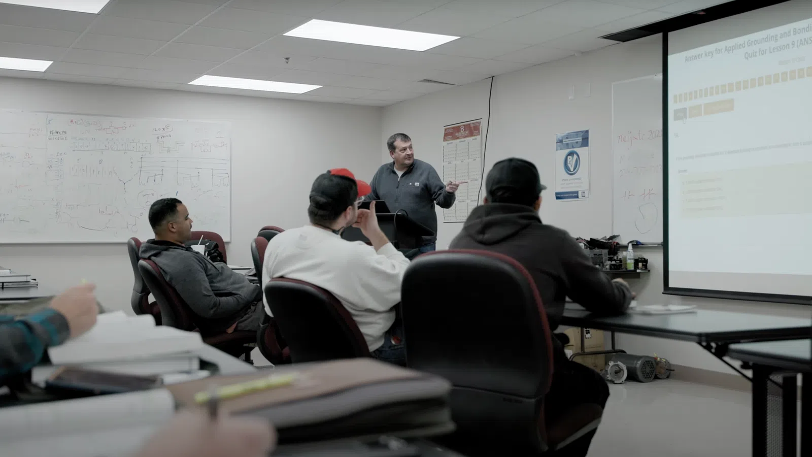 a person giving a presentation