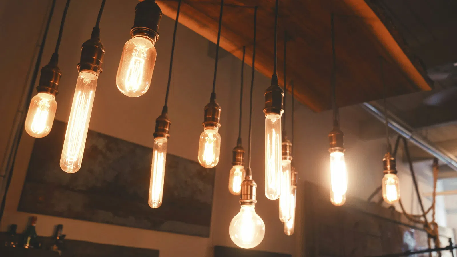 a group of lights