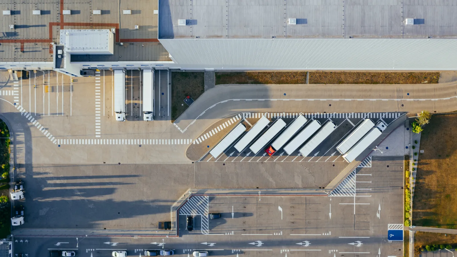 a high angle view of a building