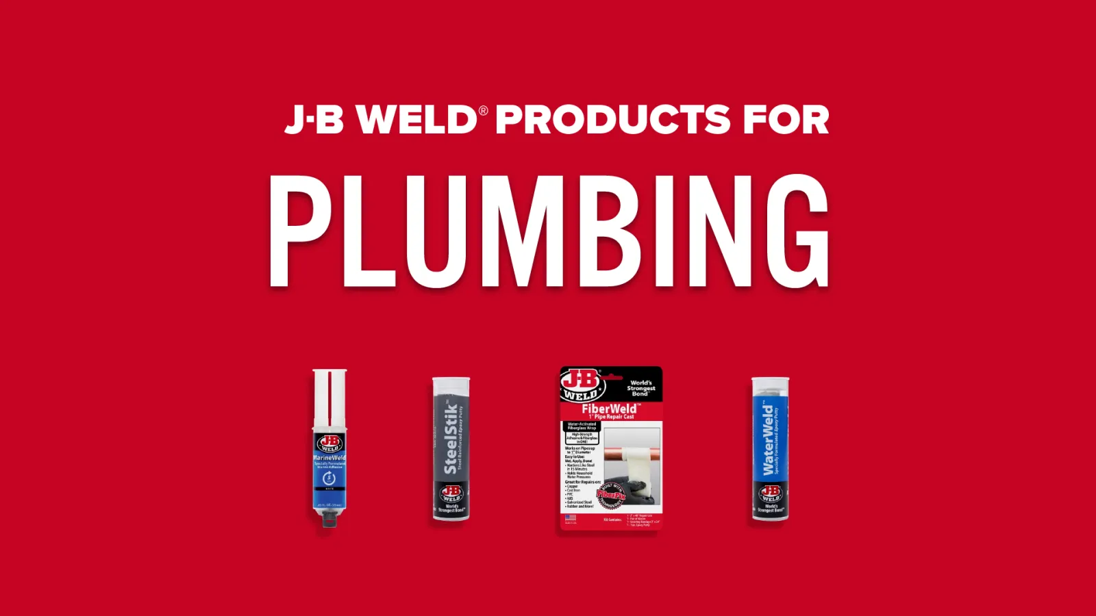 J-B Weld Plumbing Repair Solutions