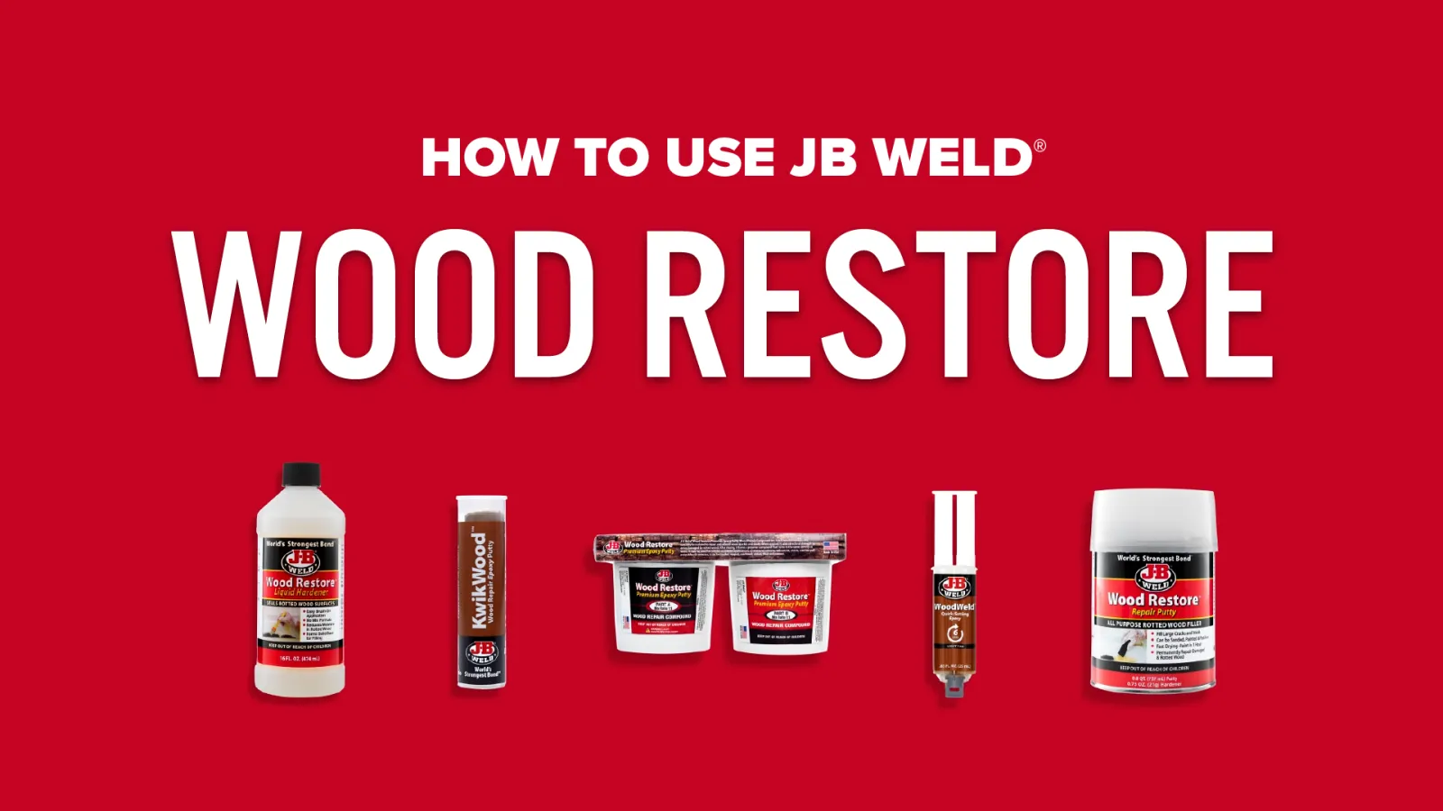 J-B Weld Wood Restore 12 Oz. 2-Part Repair Wood Putty - Henery Hardware