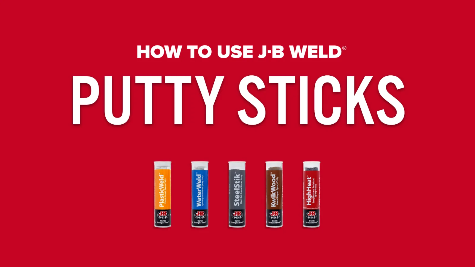 How To Use J-B Weld Putty Sticks