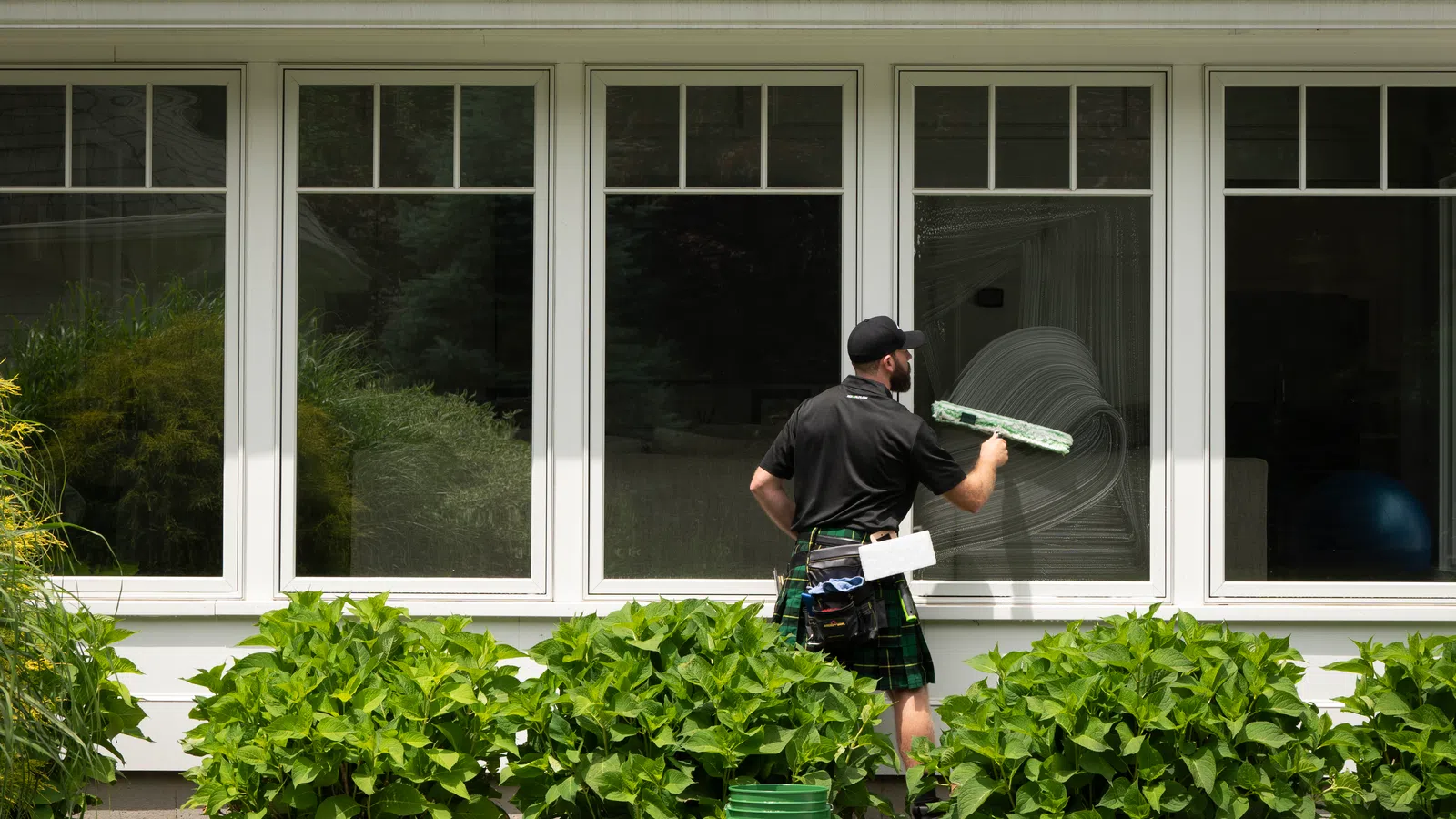 a man holding a frisbee