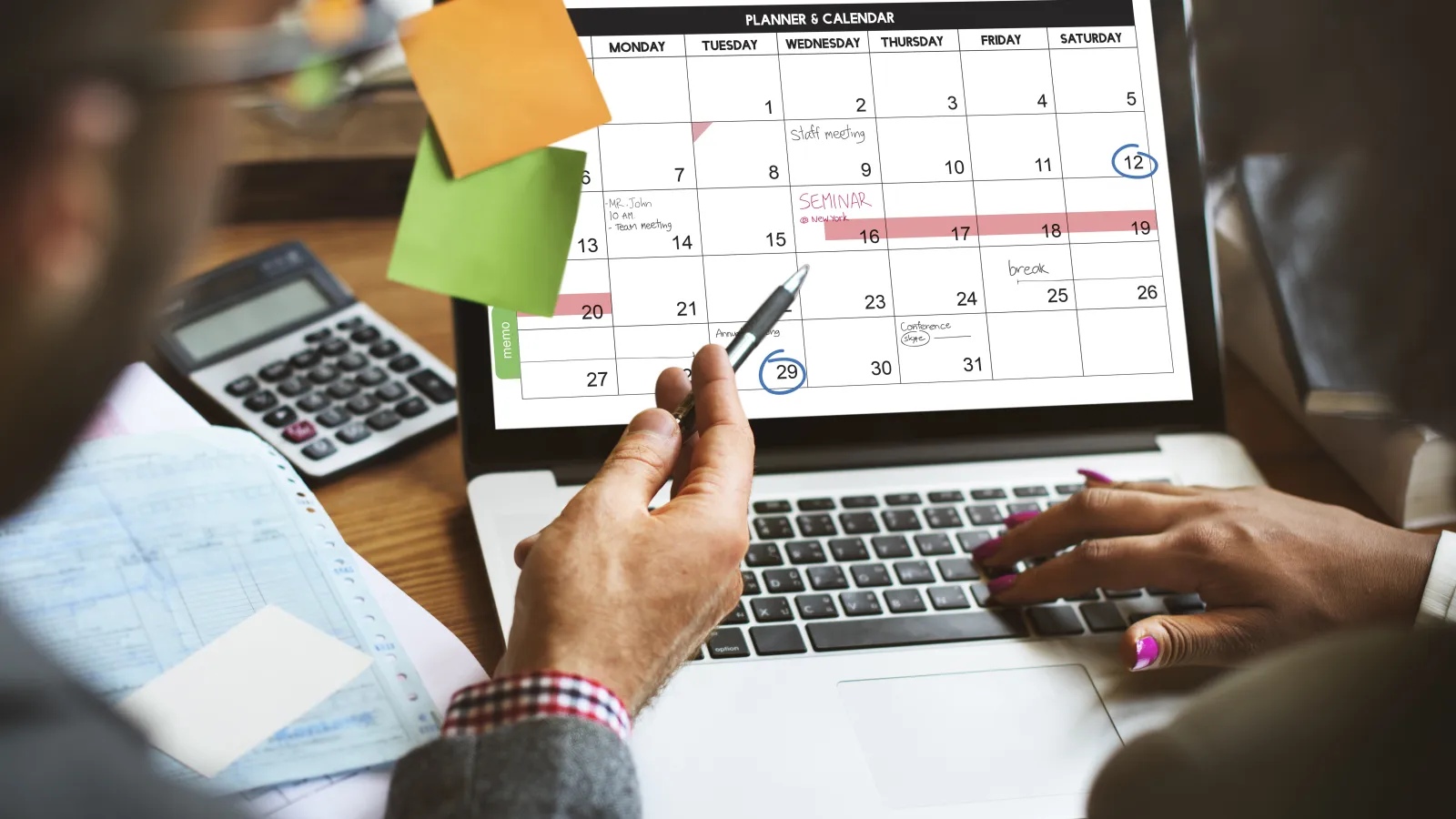 Creating work schedule