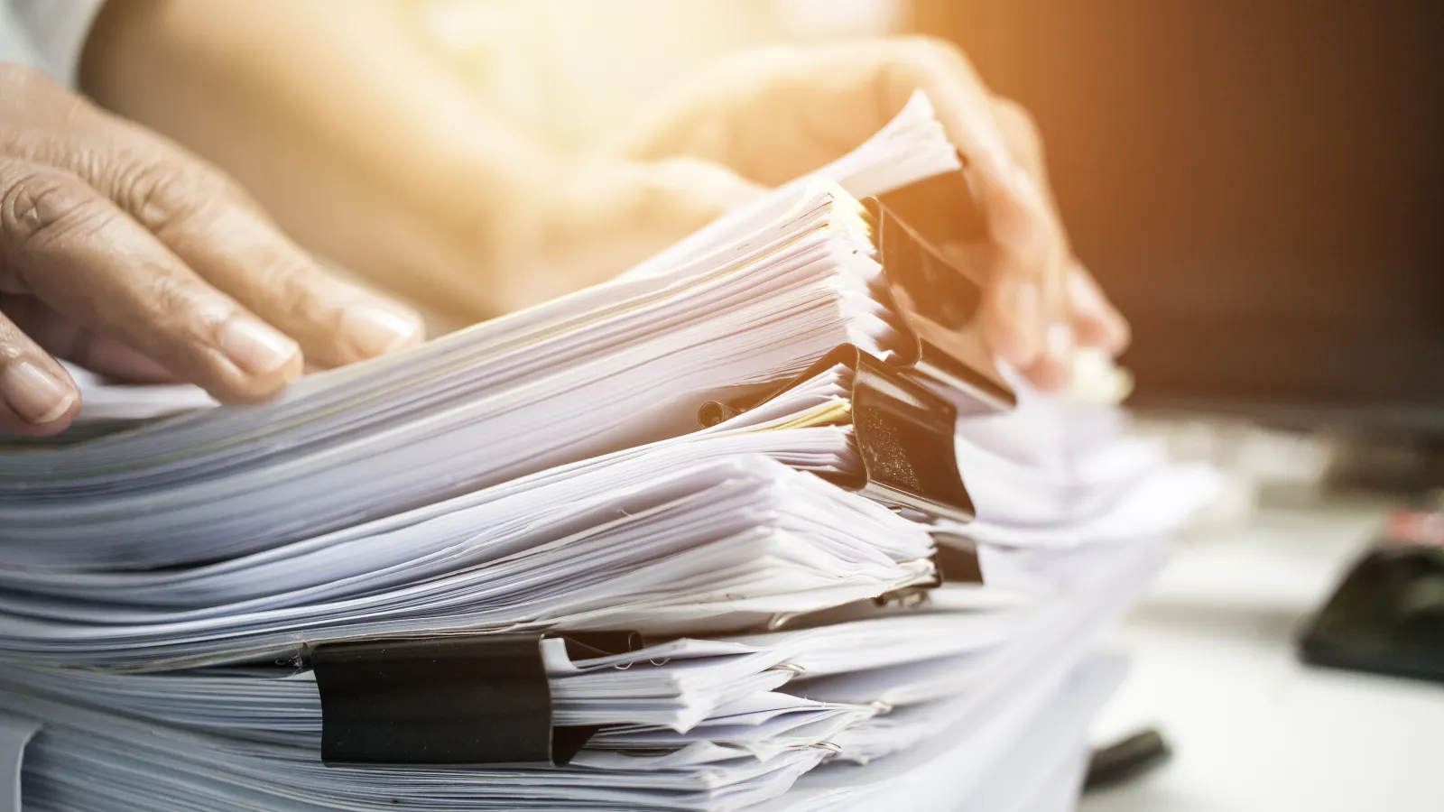 Packets of free divorce forms.