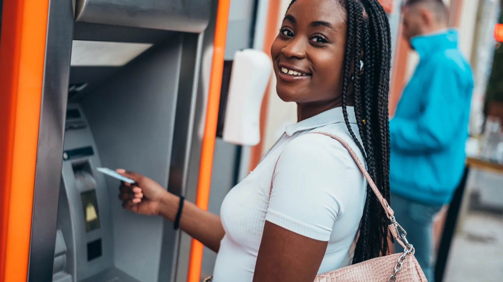 teen at ATM