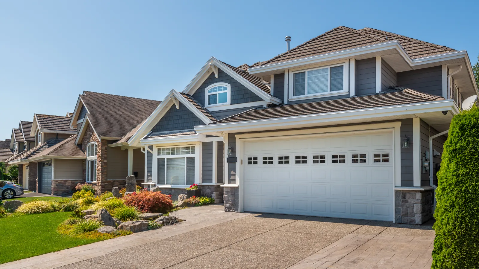 freshly painted home exterior