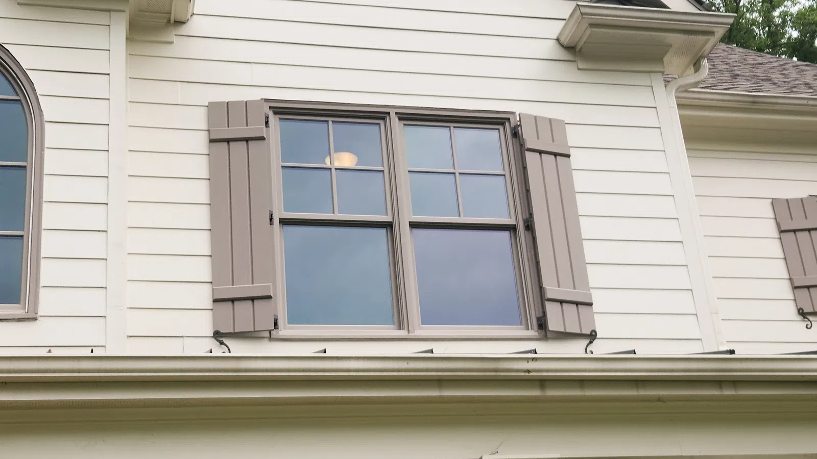 a window on a building