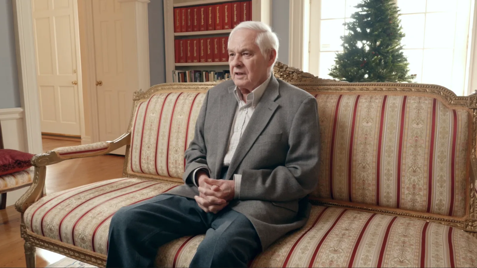 a man sitting on a couch