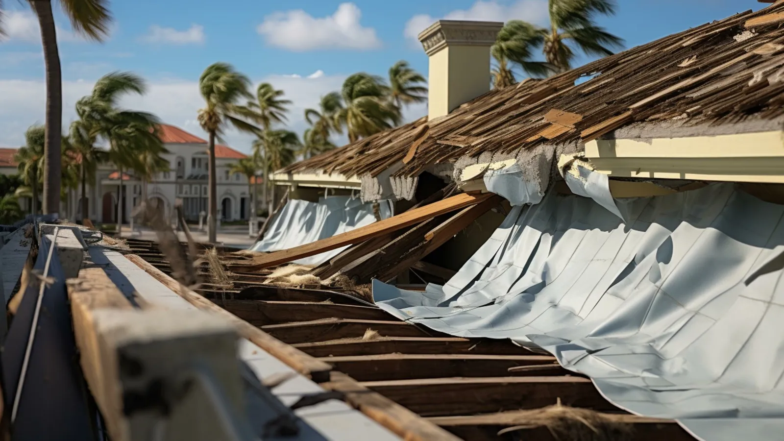house destroyed by a hurricane