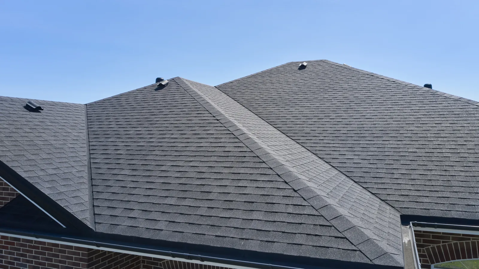 a roof with solar panels