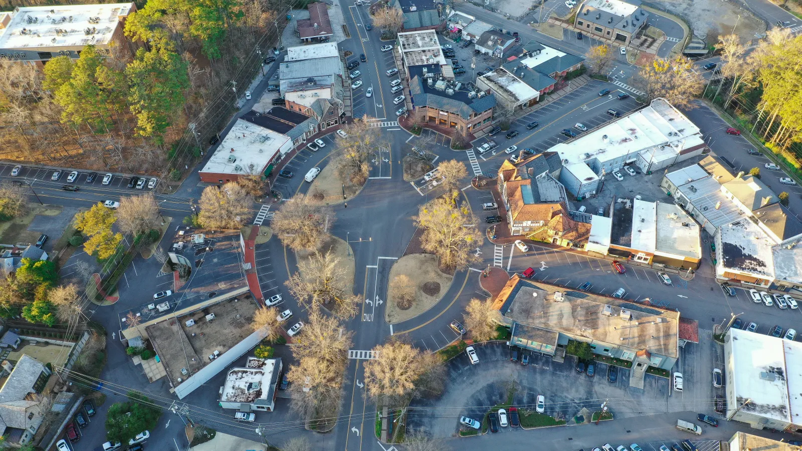 aerial view of a city