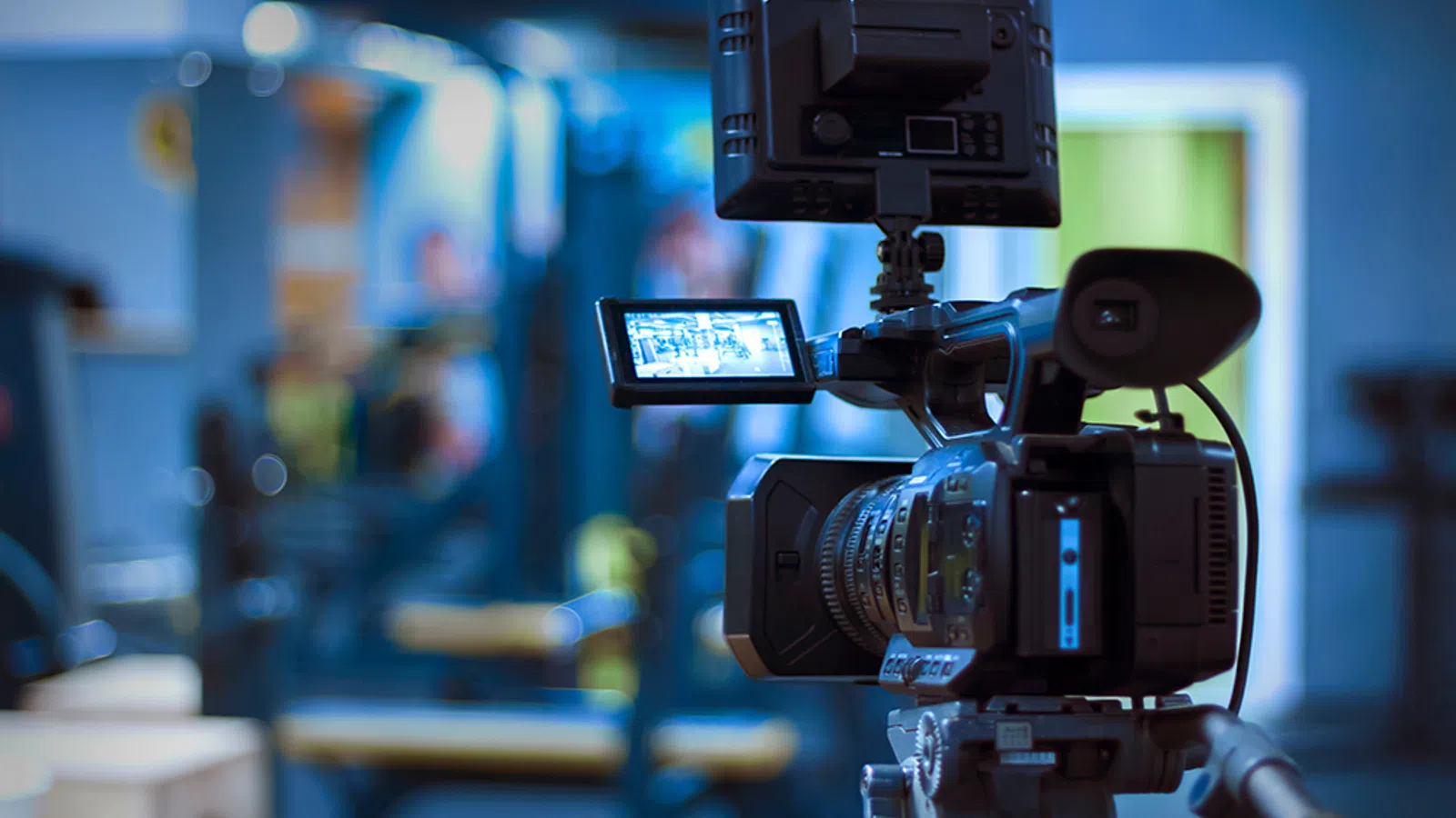 a camera on a stand