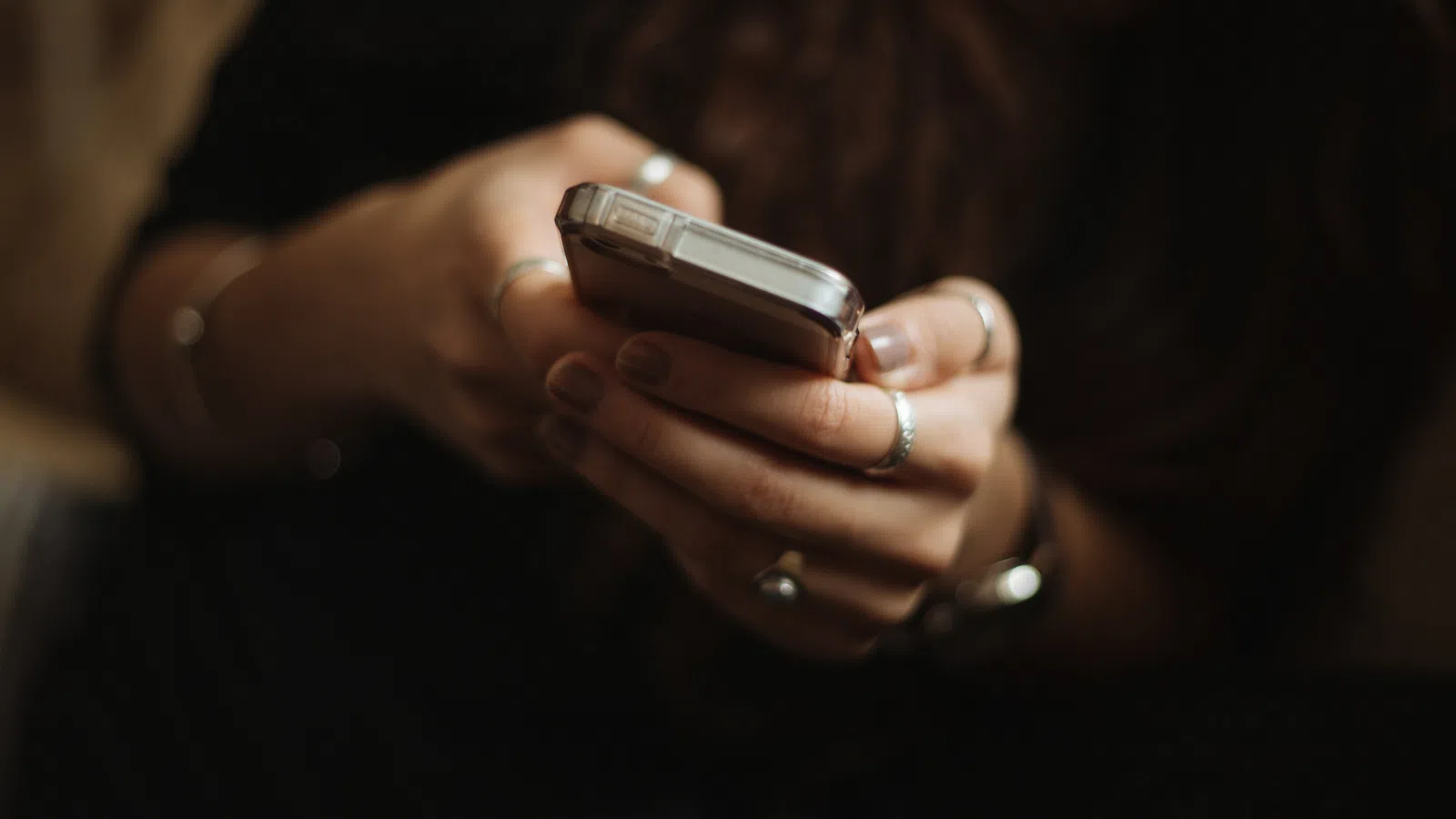 a person holding a cell phone