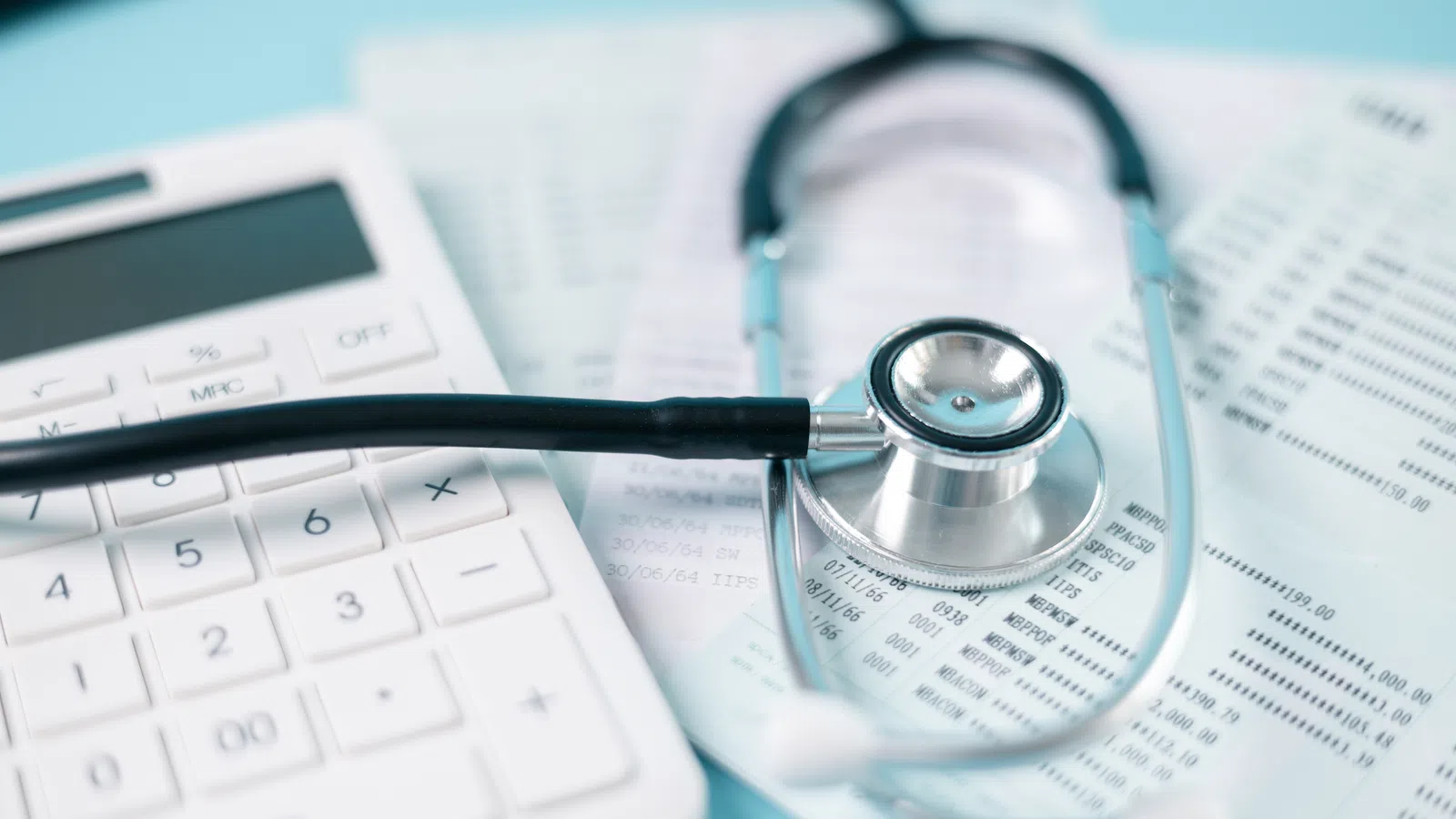 a stethoscope on a piece of paper