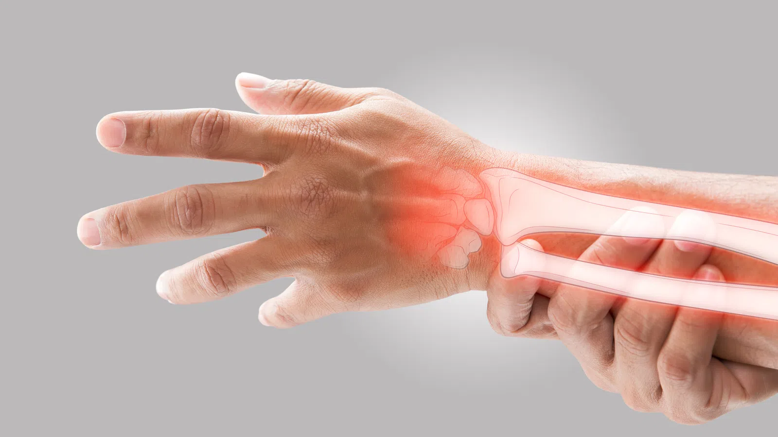 close-up of hands shaking