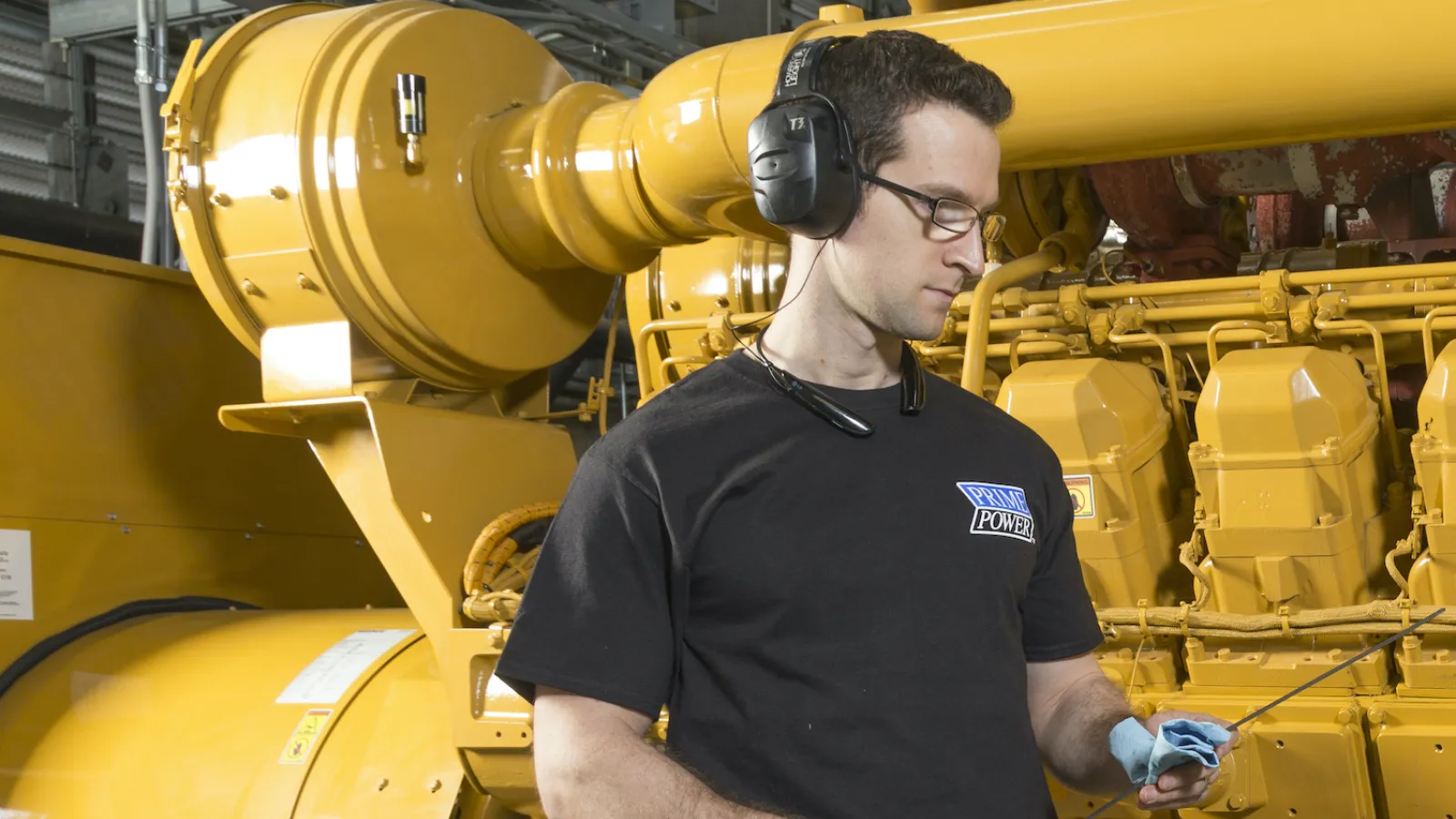 a man wearing headphones