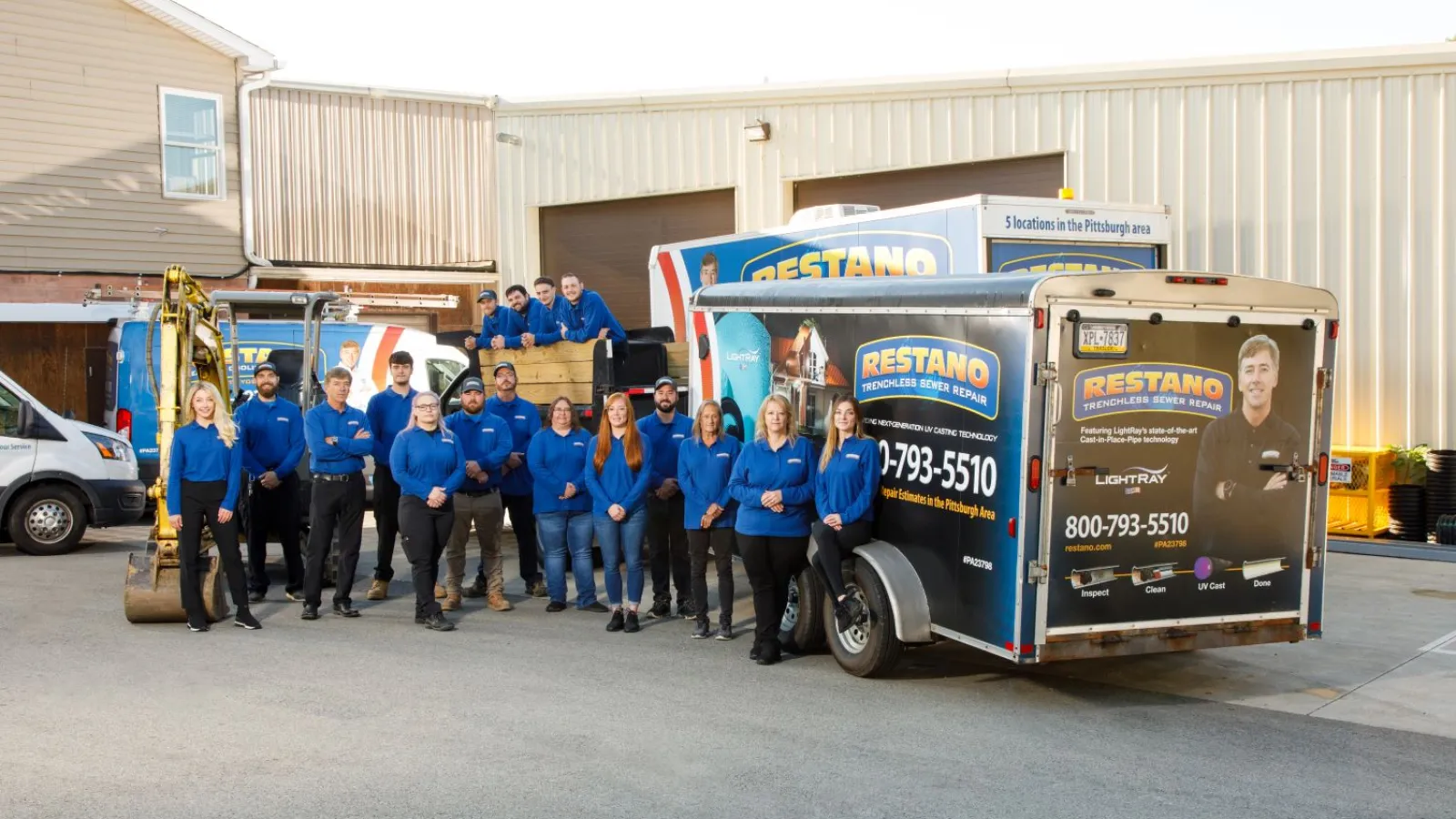 a group of people standing next to a food truck