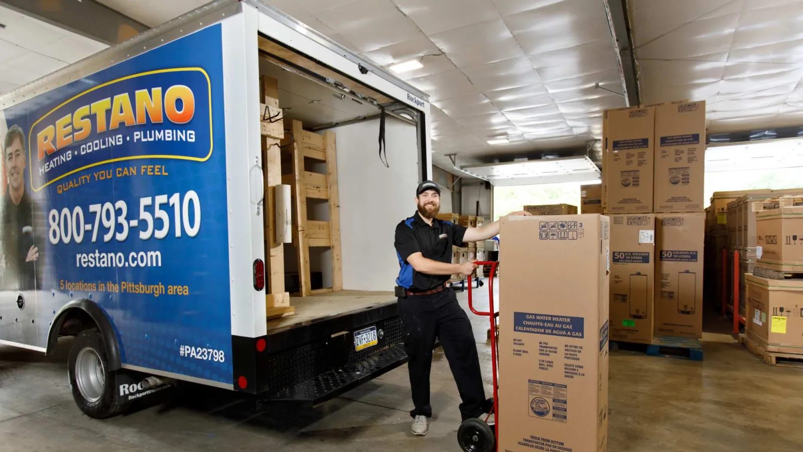 a person standing next to a truck