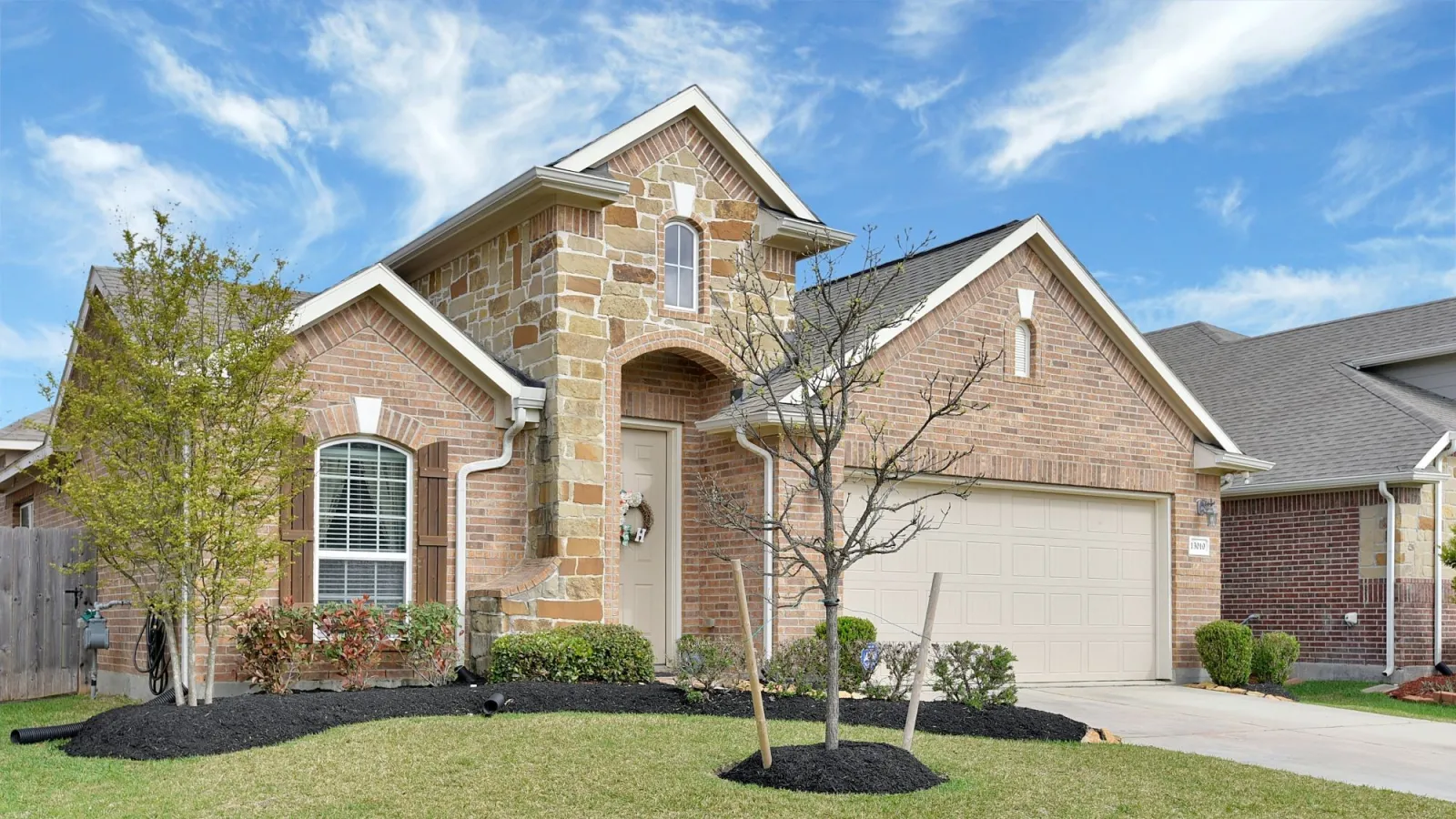 a large brick house