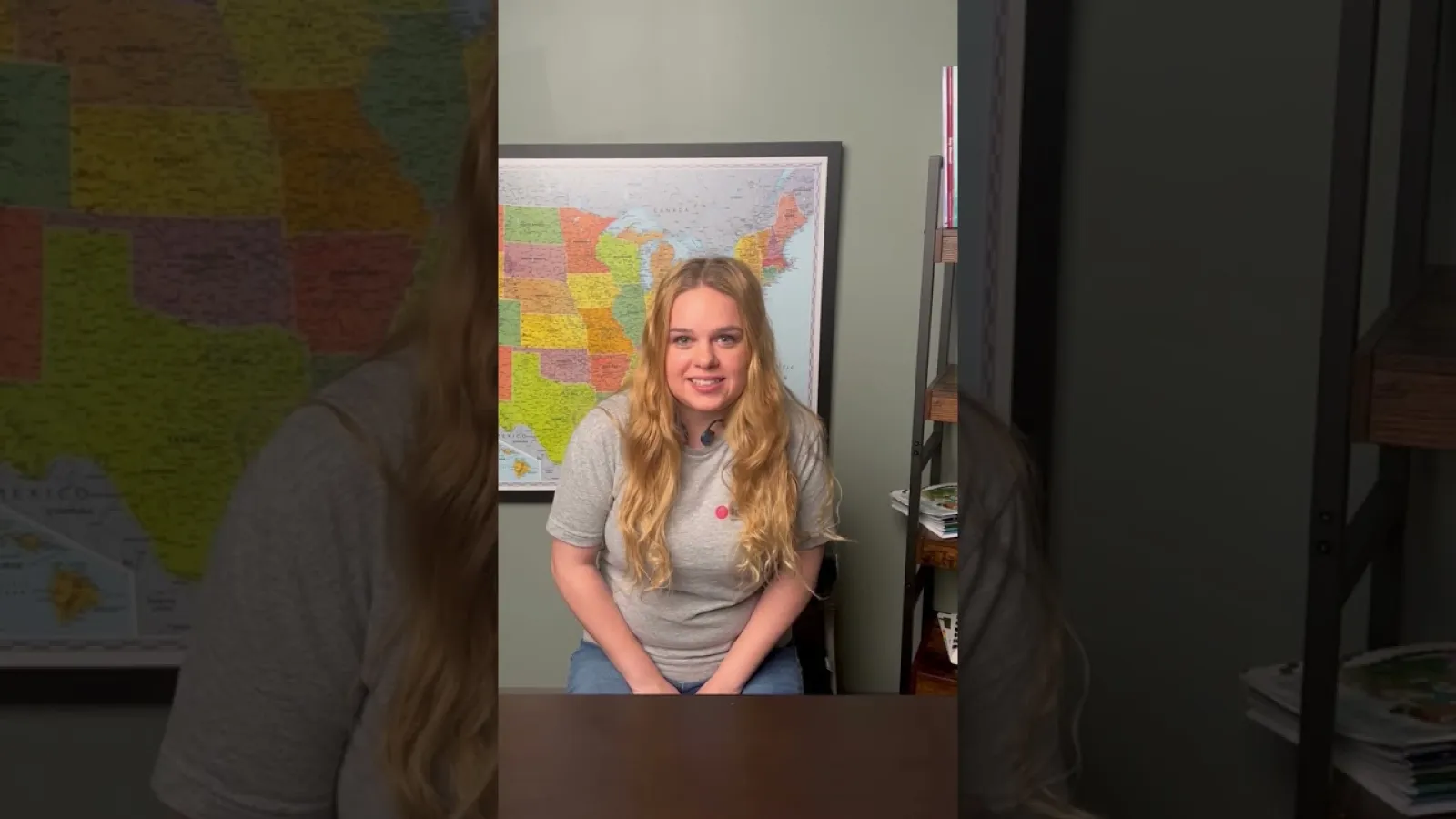 a person sitting at a desk