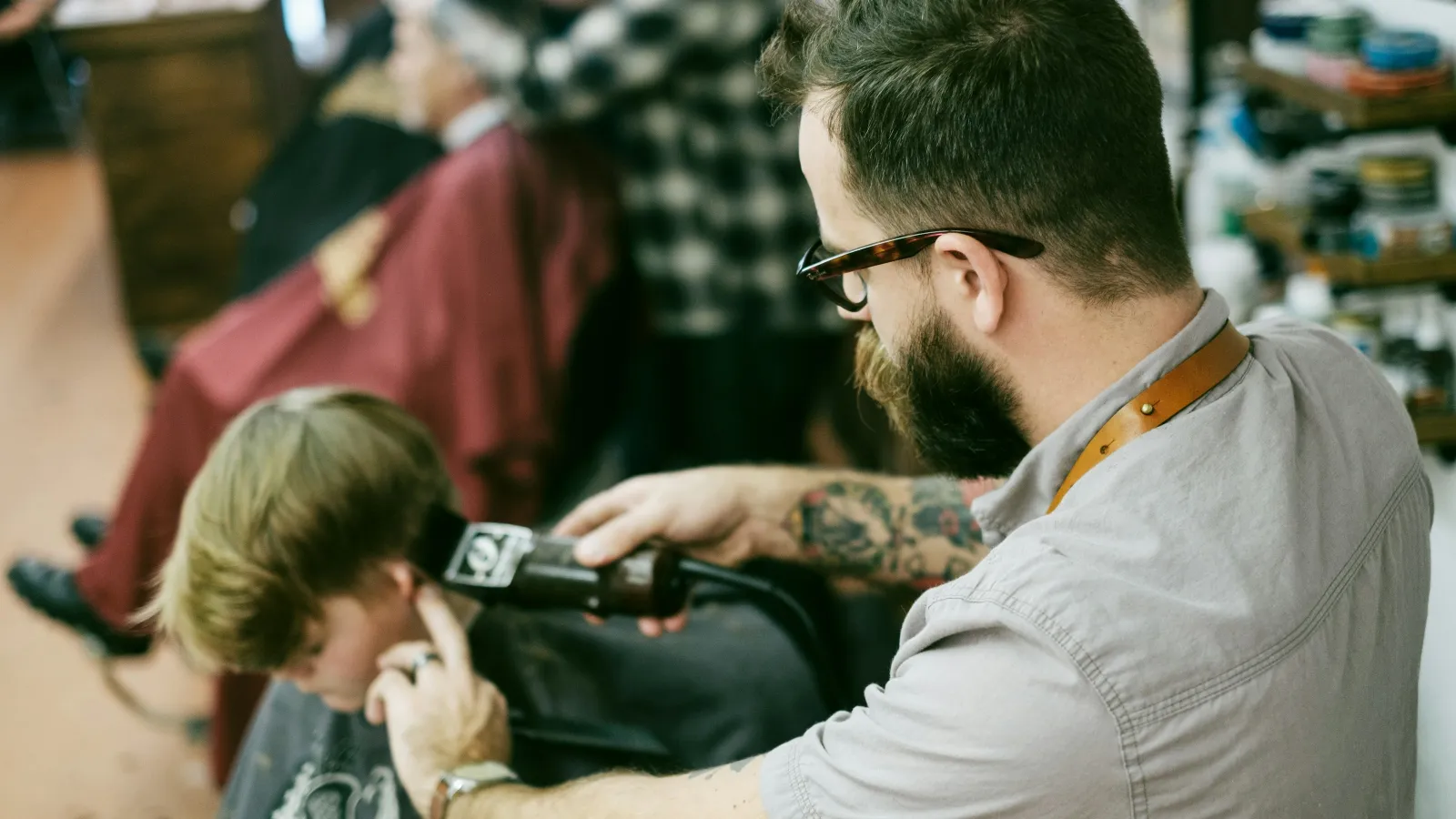a person holding a camera