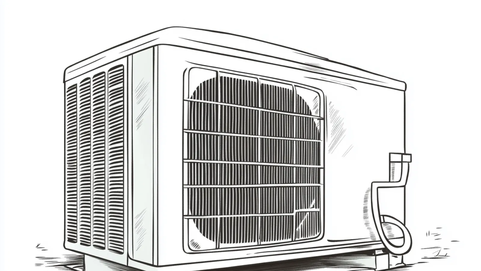 a drawing of a computer