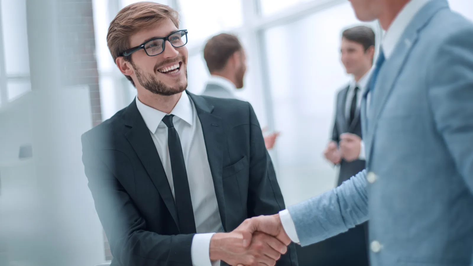 businessmen shaking hands