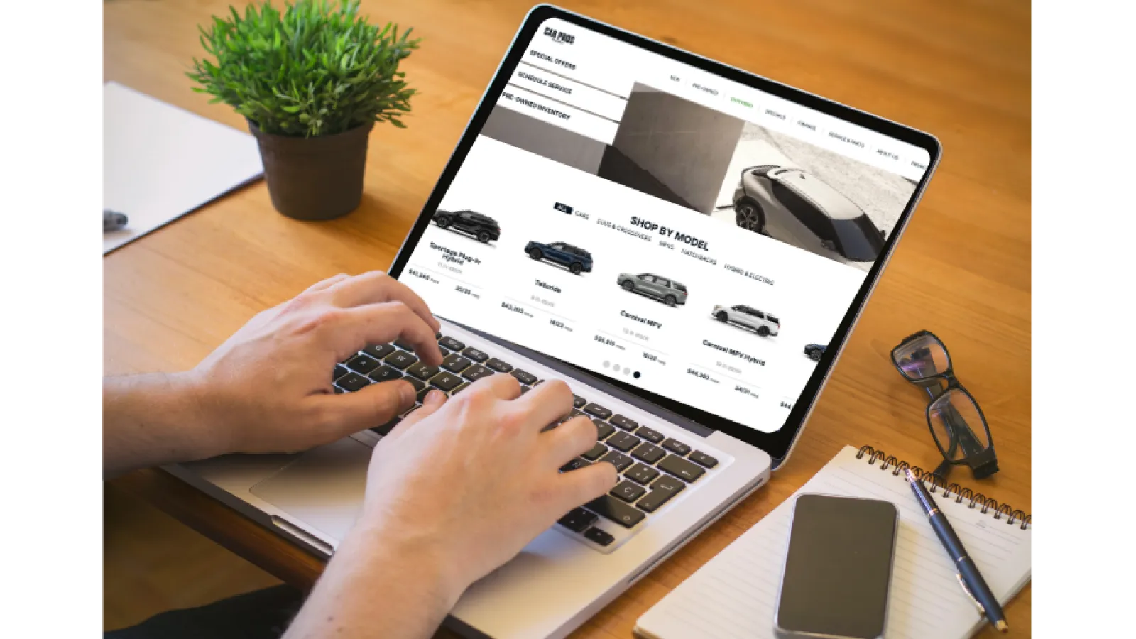 a person using a laptop