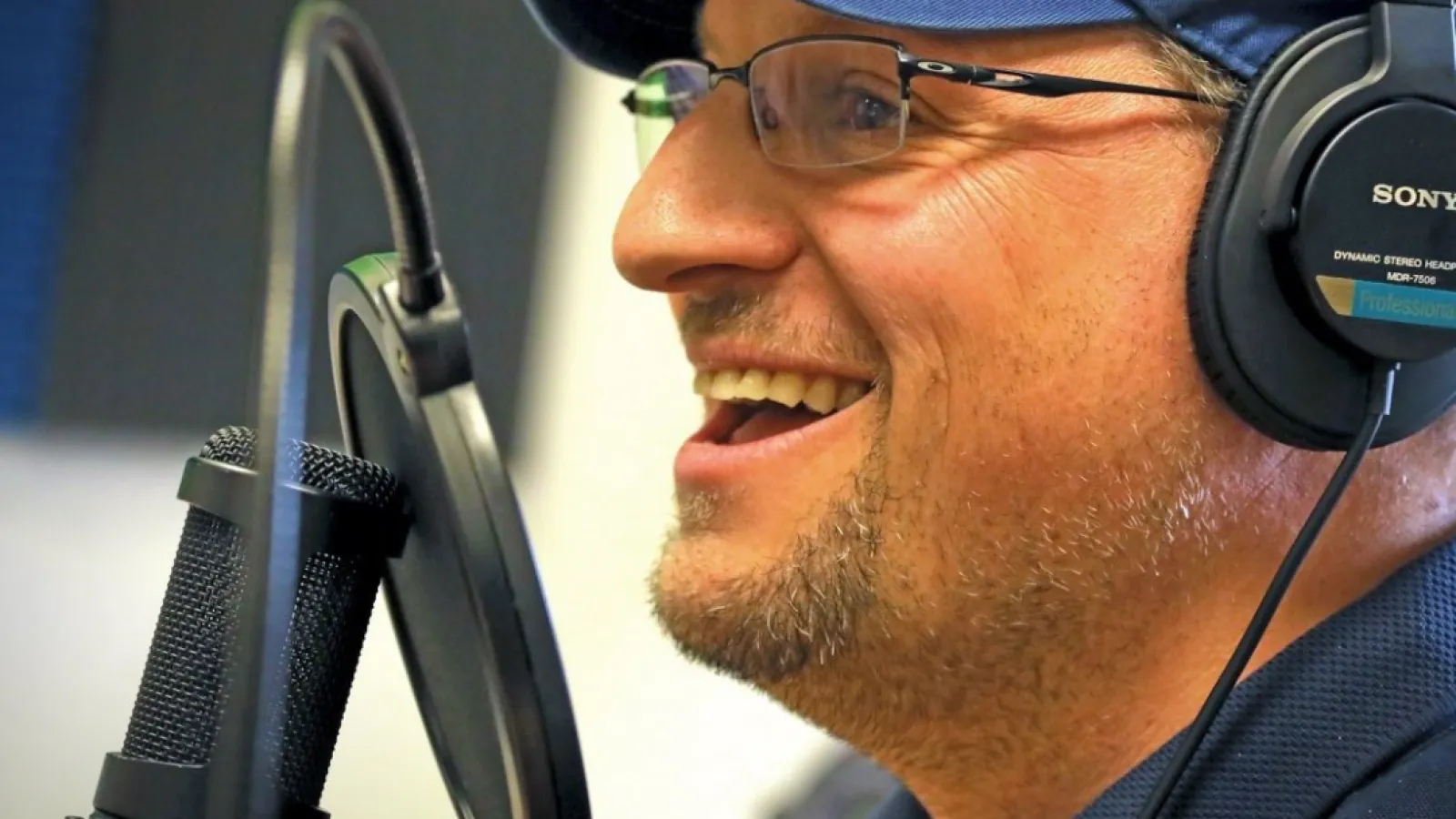 a man wearing a headset