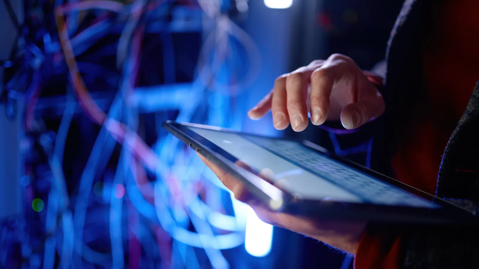a person using a laptop