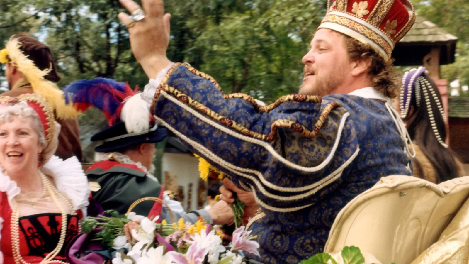 a group of people wearing costumes