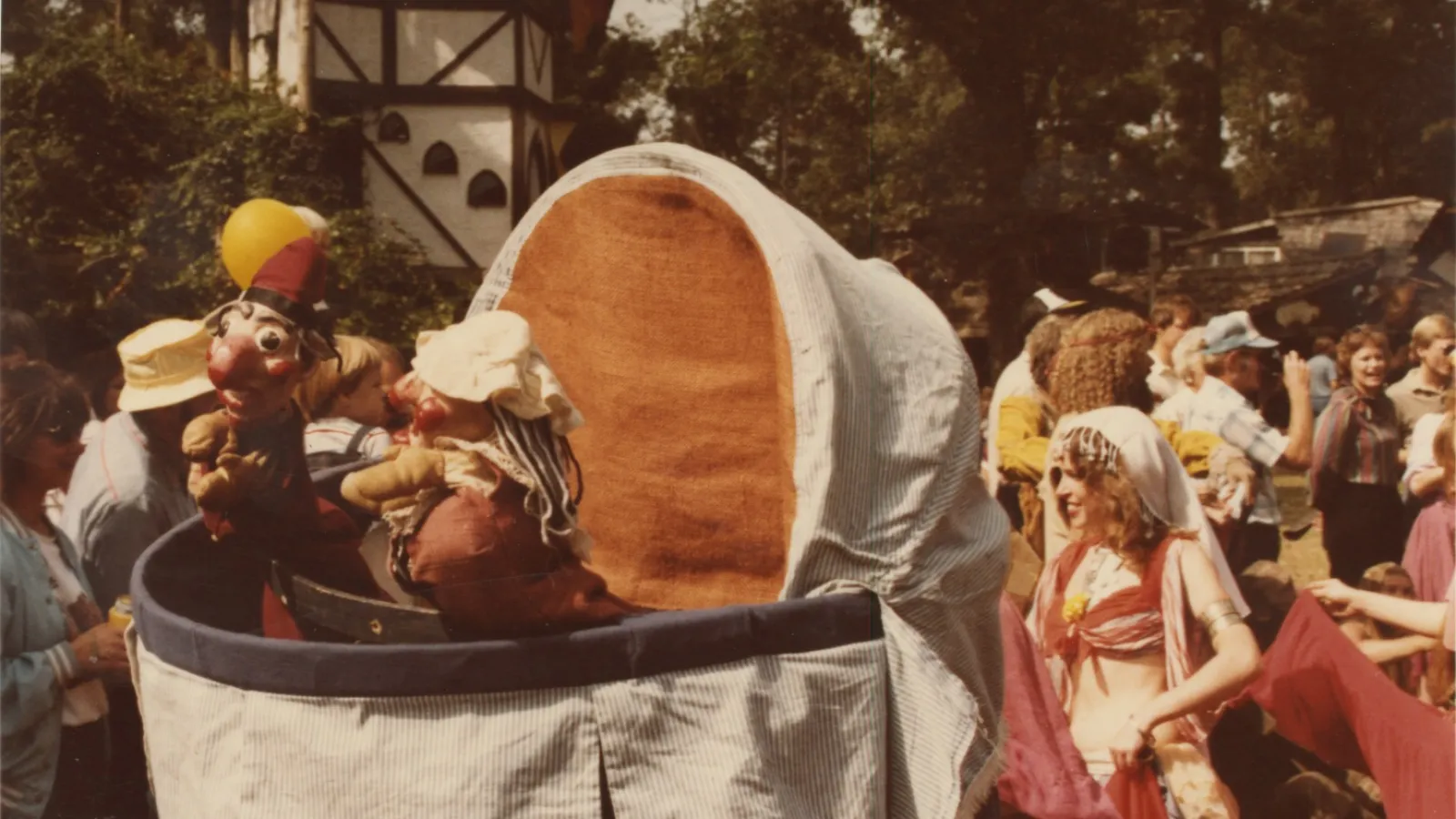 a group of people in costumes