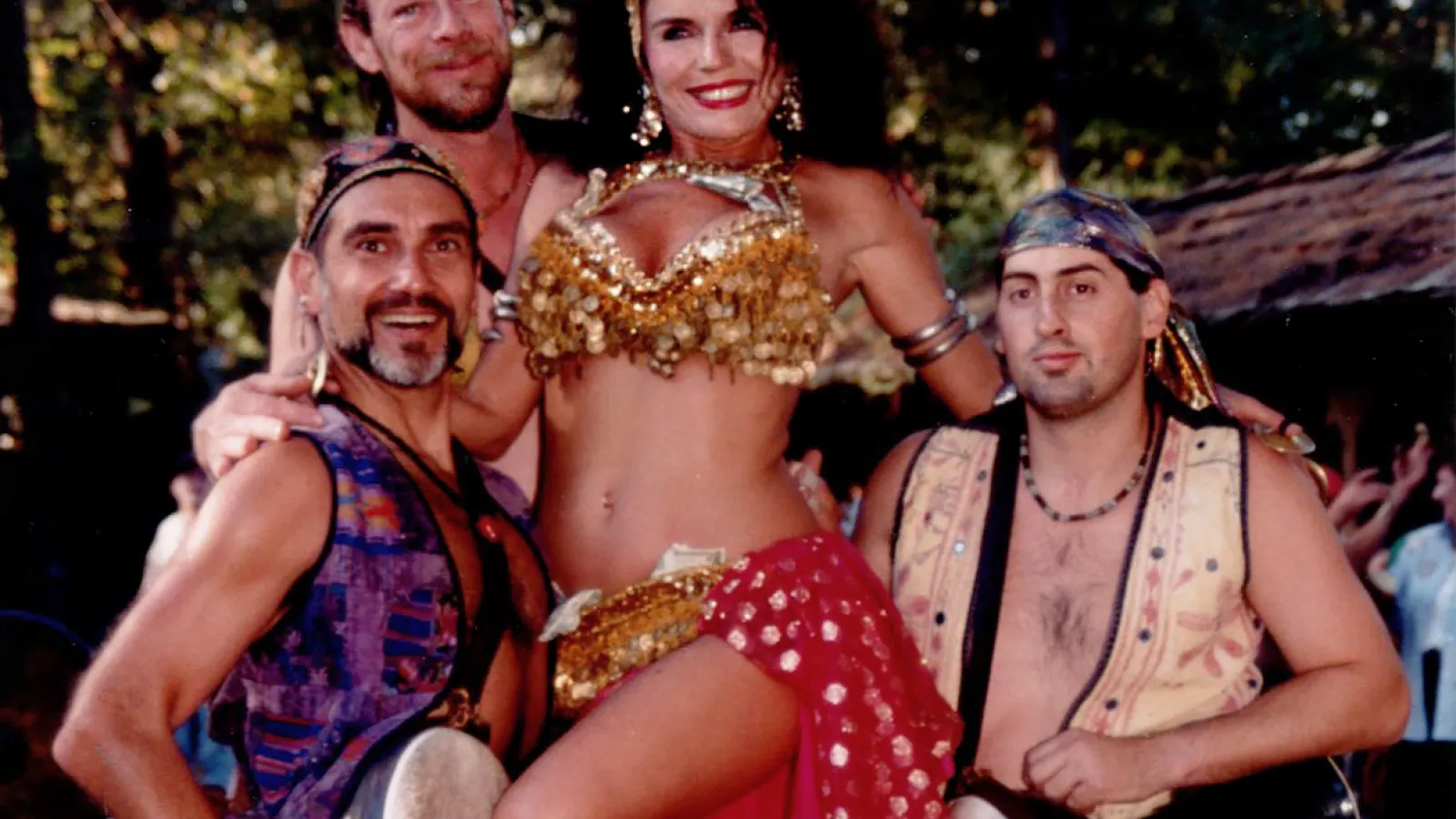 a group of people posing for the camera