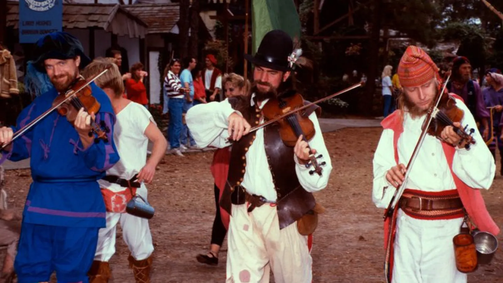 a group of people wearing costumes