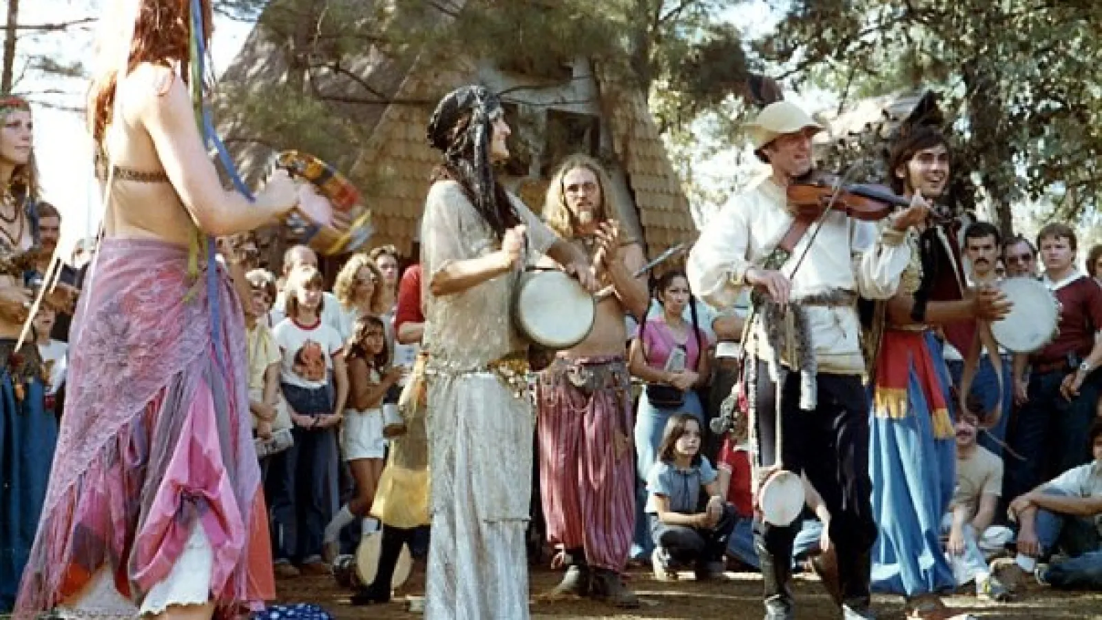 a group of people wearing costumes