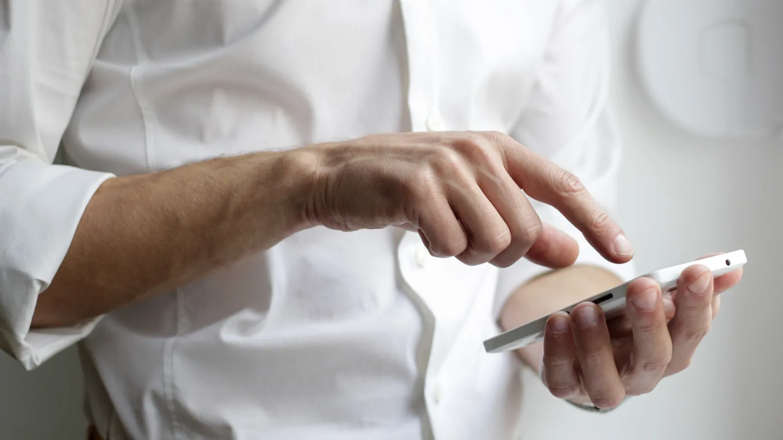 a person holding a tablet