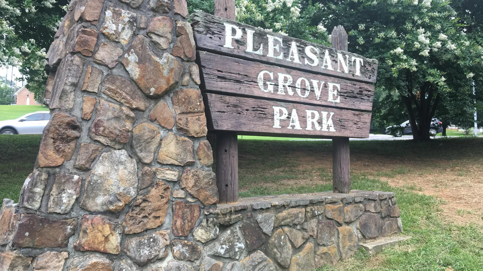 Pleasant Grove park sign