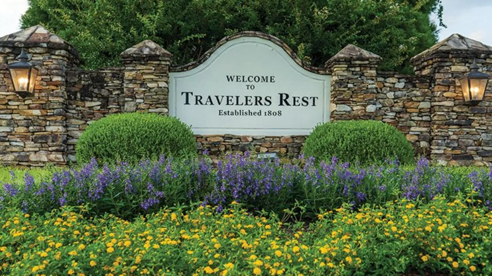 Travelers Rest established sign