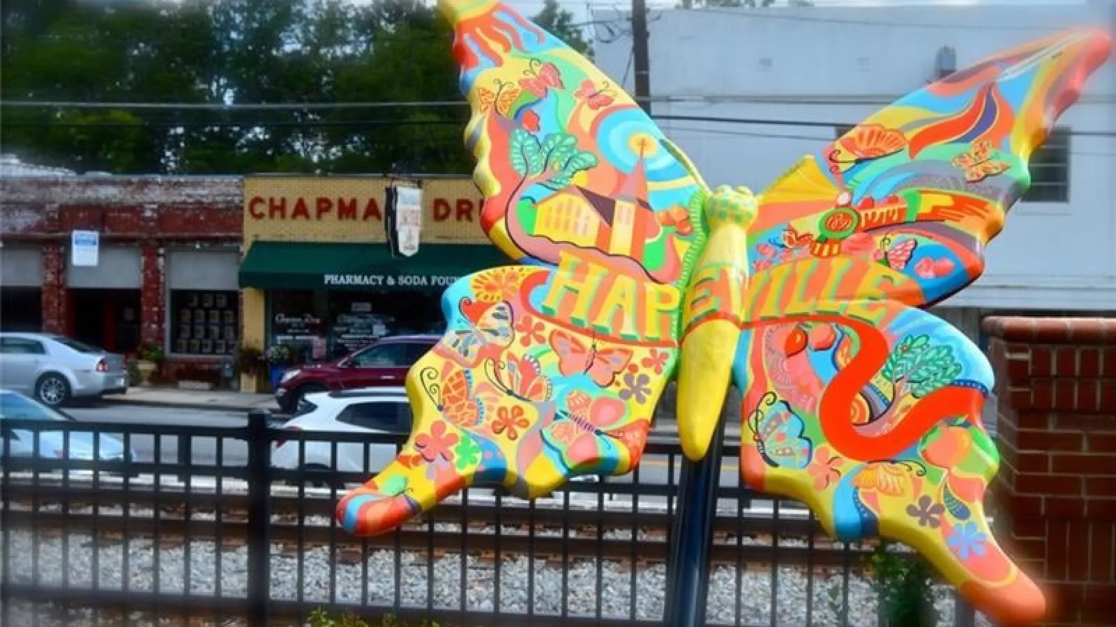 butterfly statue