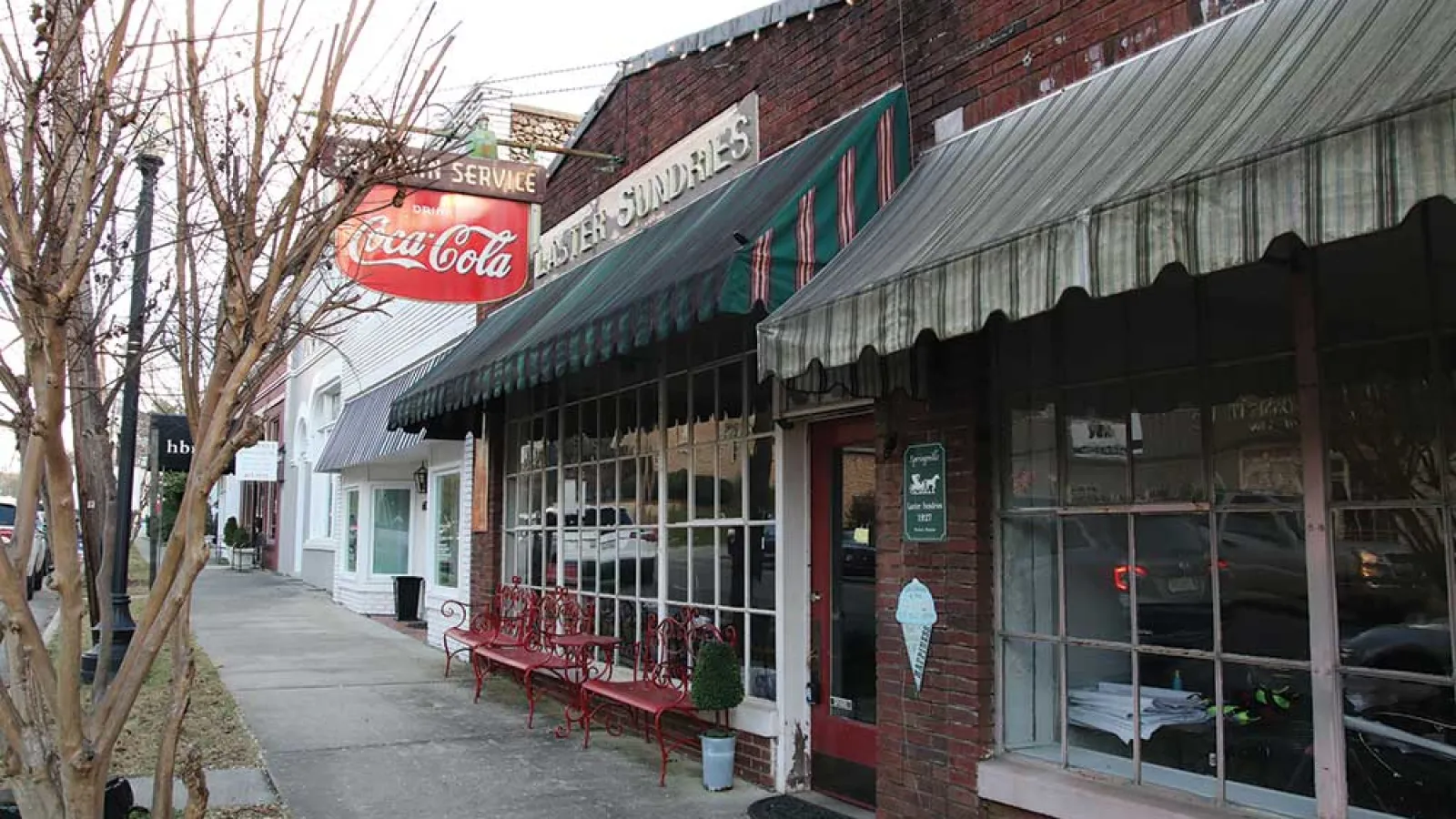 downtown area