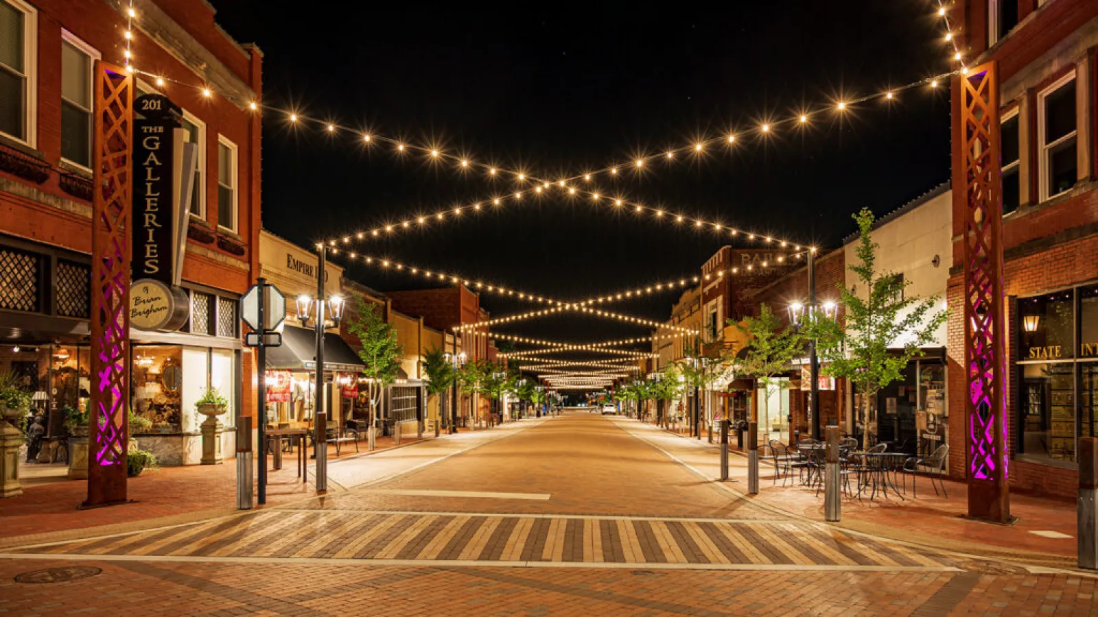 downtown area