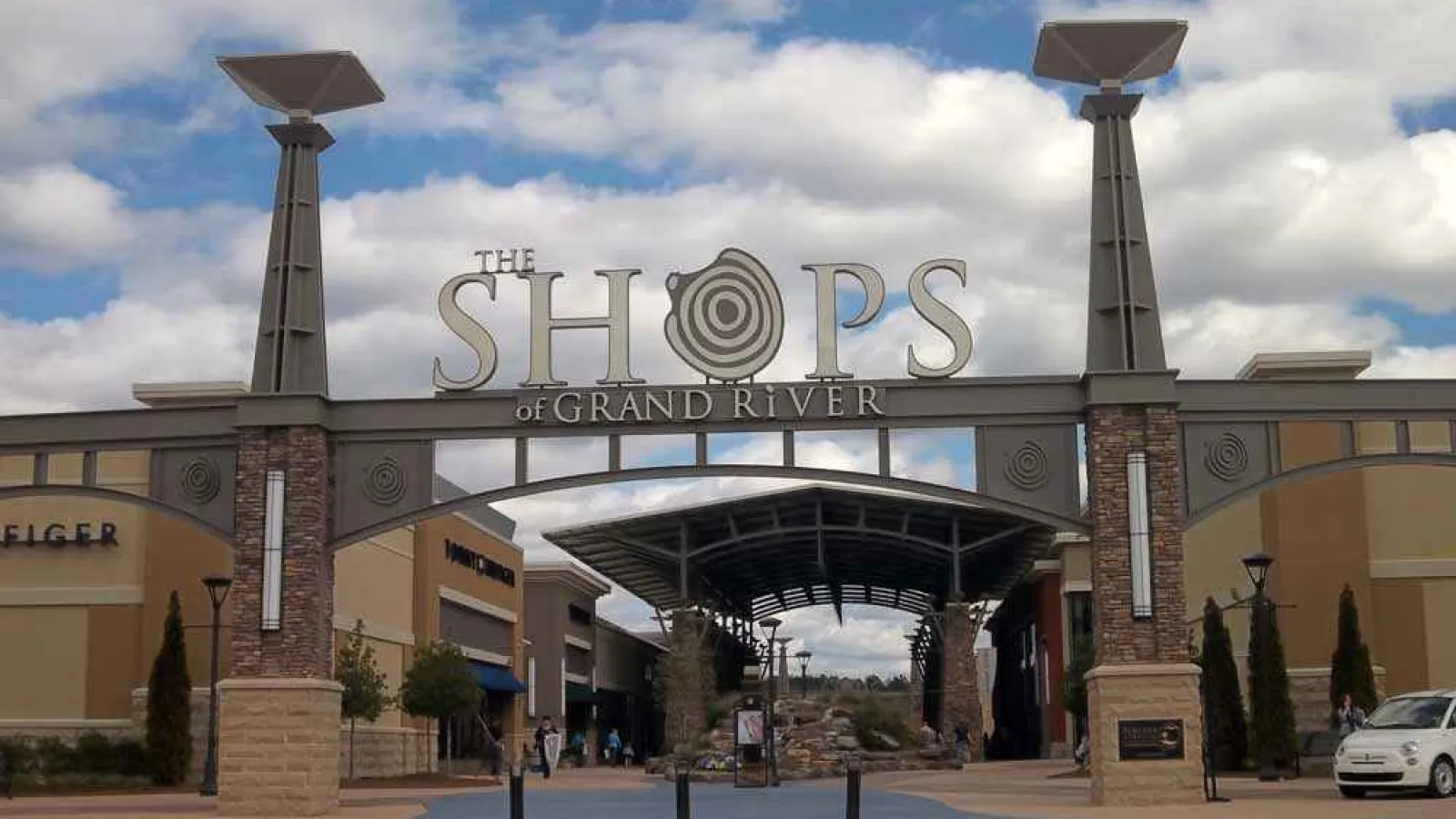 Shops sign
