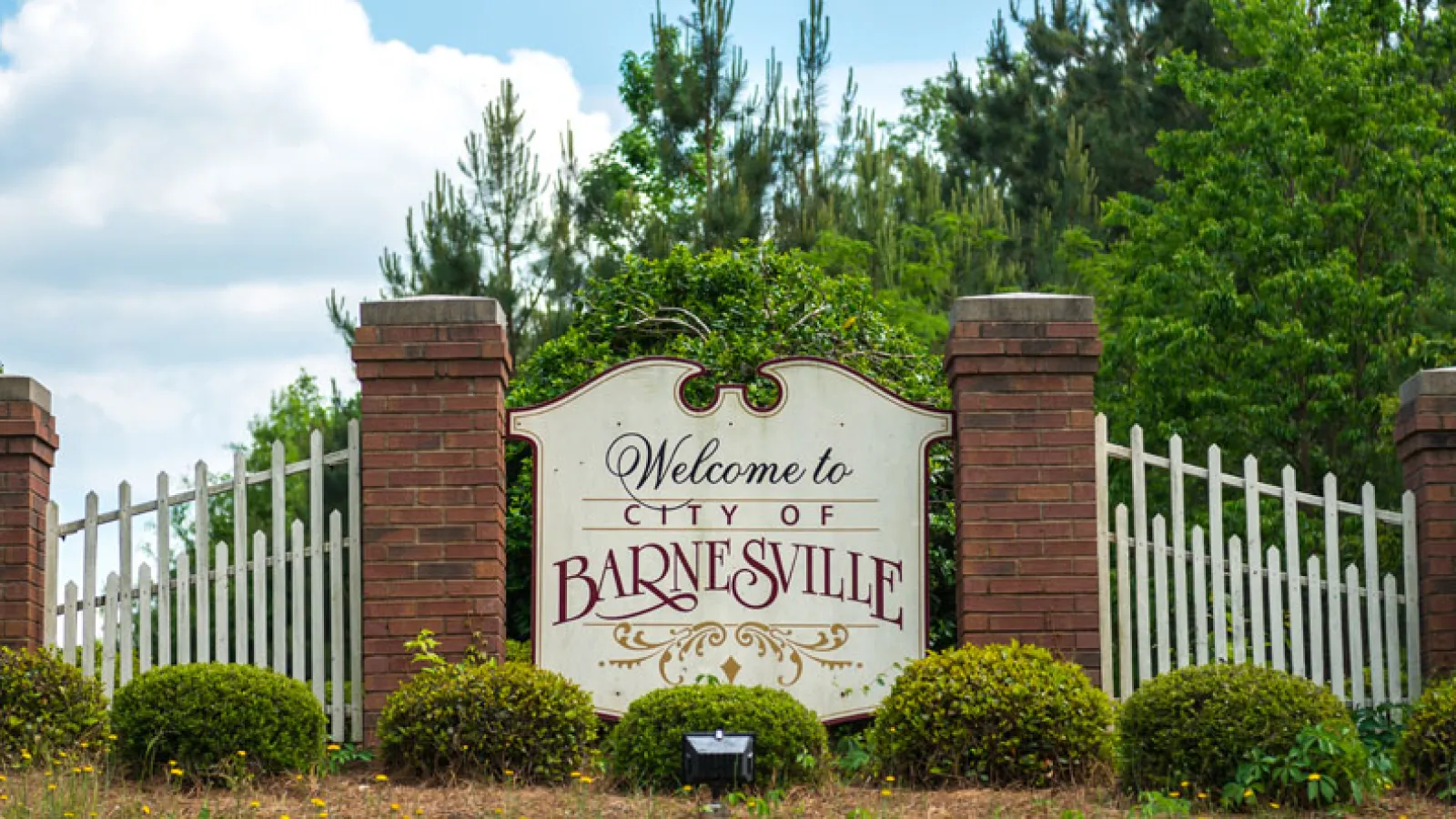 welcome sign barnesville