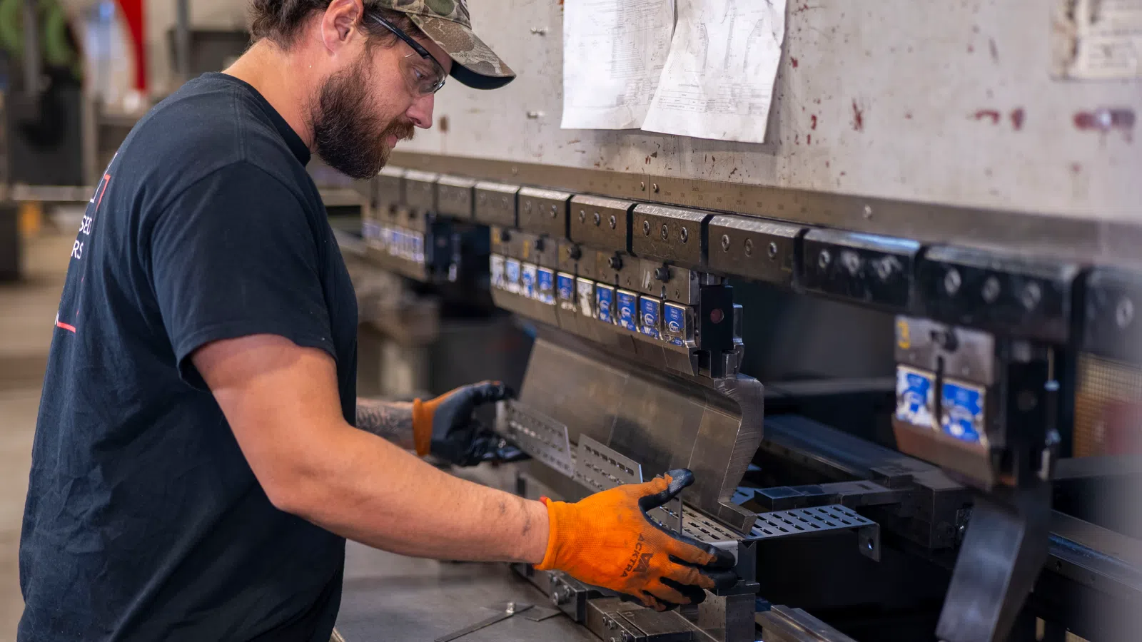 a man working on a machine