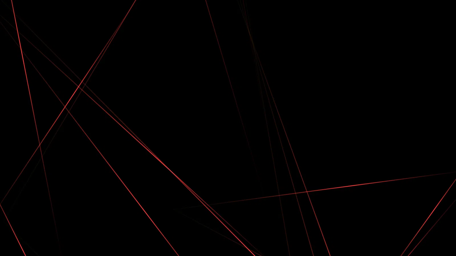 Abstract black background with dynamic red lines creating a striking visual contrast and energy flow.