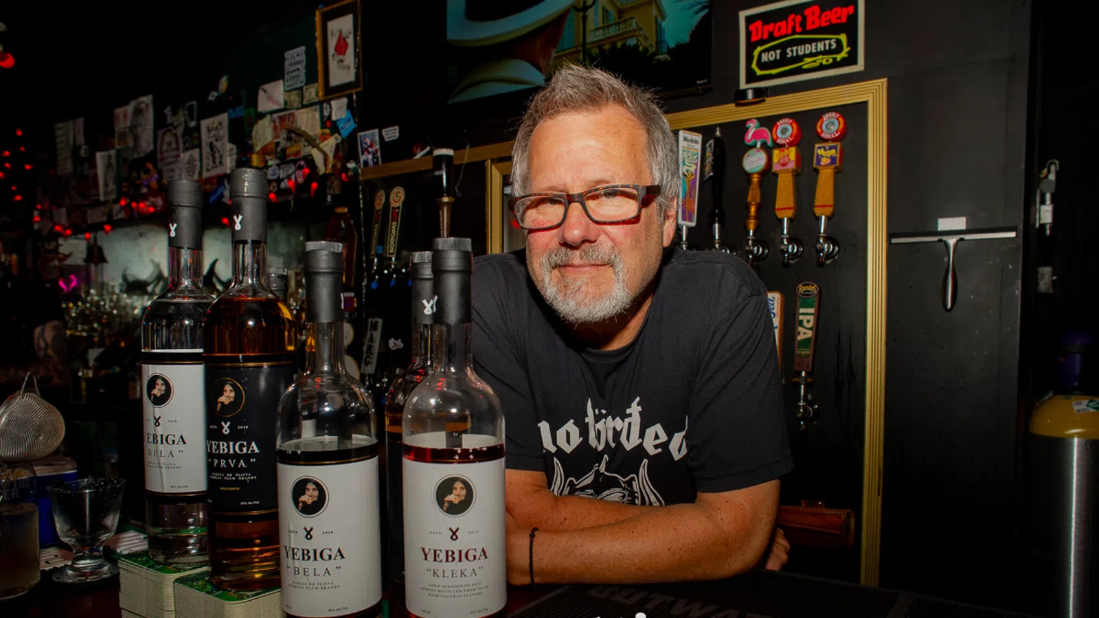 The brand of Yebiga is Bill Gould the creator of Yebiga at Tuff Break Loser's Lounge during the Tales of the Cocktails. #billgould #yebigyabrand #yebigy @tuffbreakloserslounge