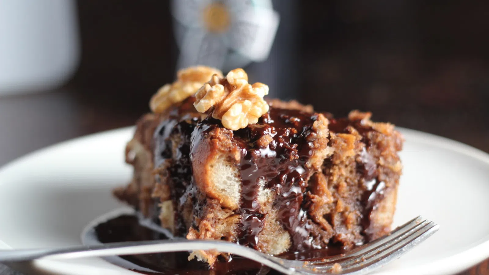 Dark Chocolate + Stout Bread Pudding 